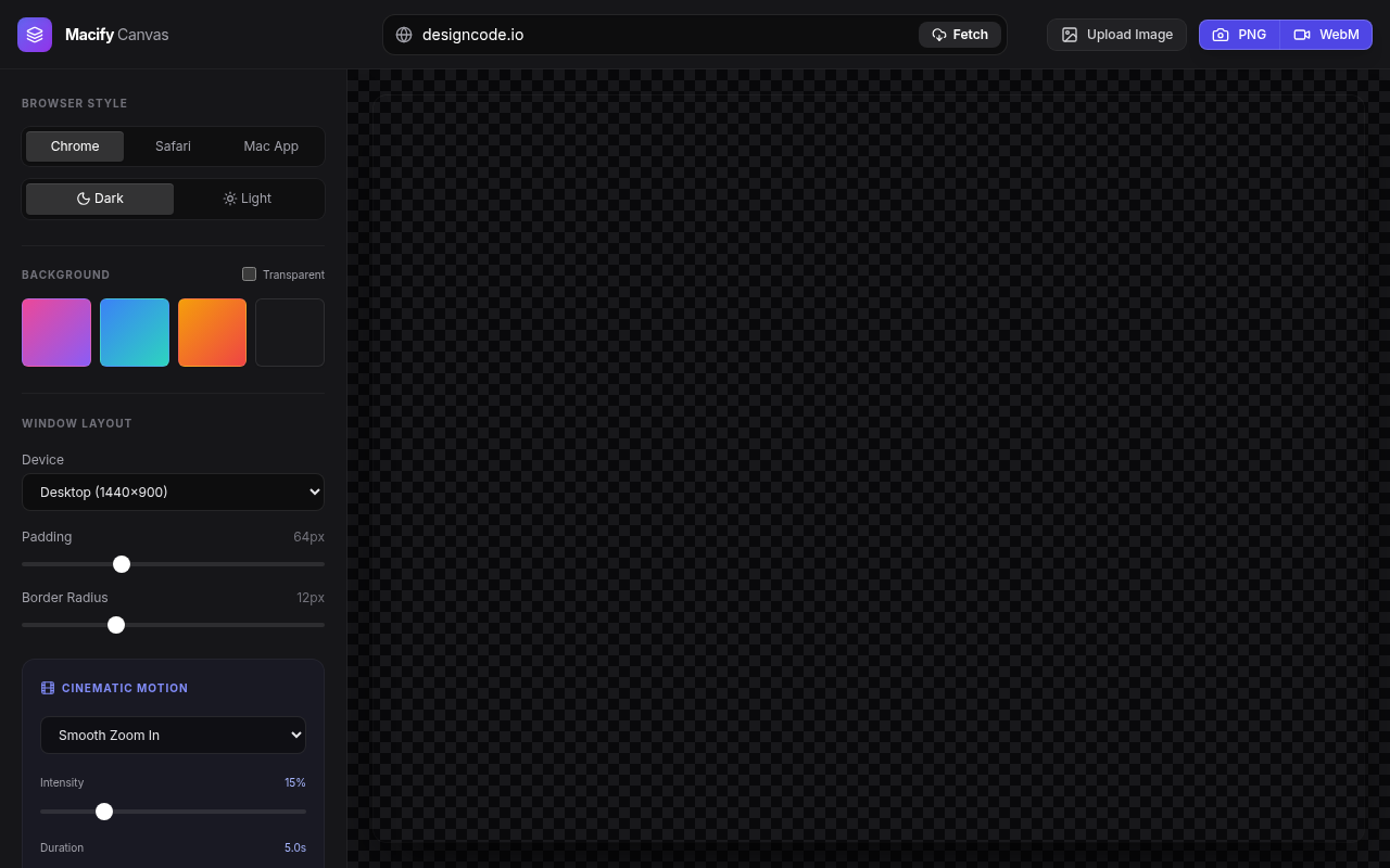 Macify Canvas Studio